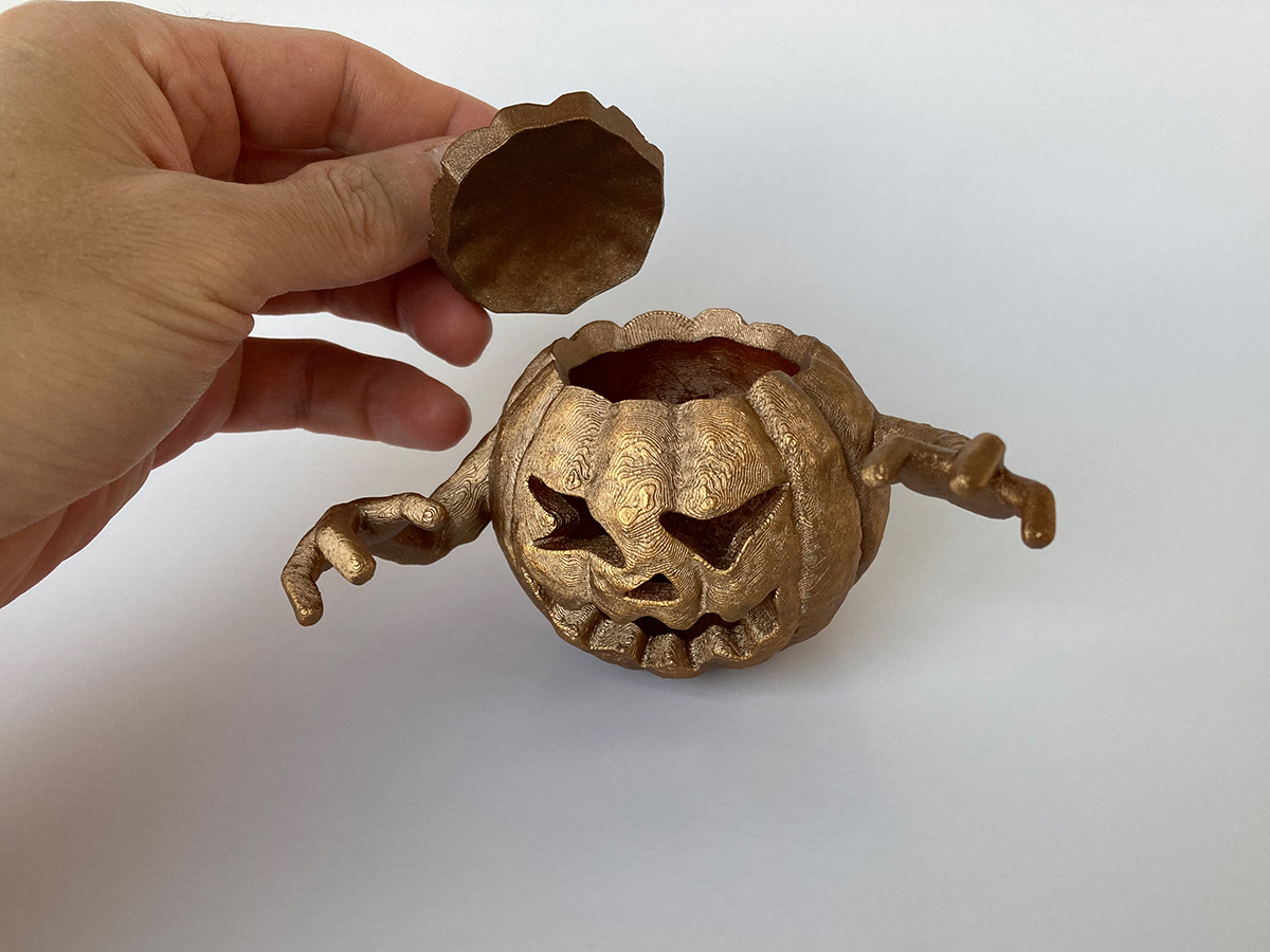 Halloween Pumpkin 3D Printed Home Decor Handmade